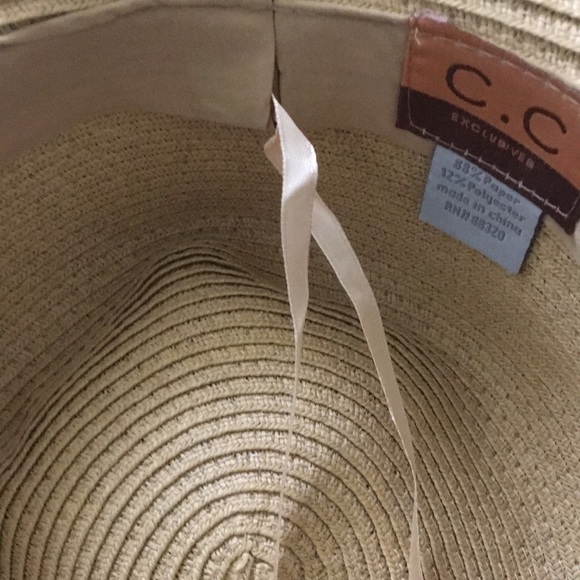 Straw wide brim hat - Picture 2 of 3